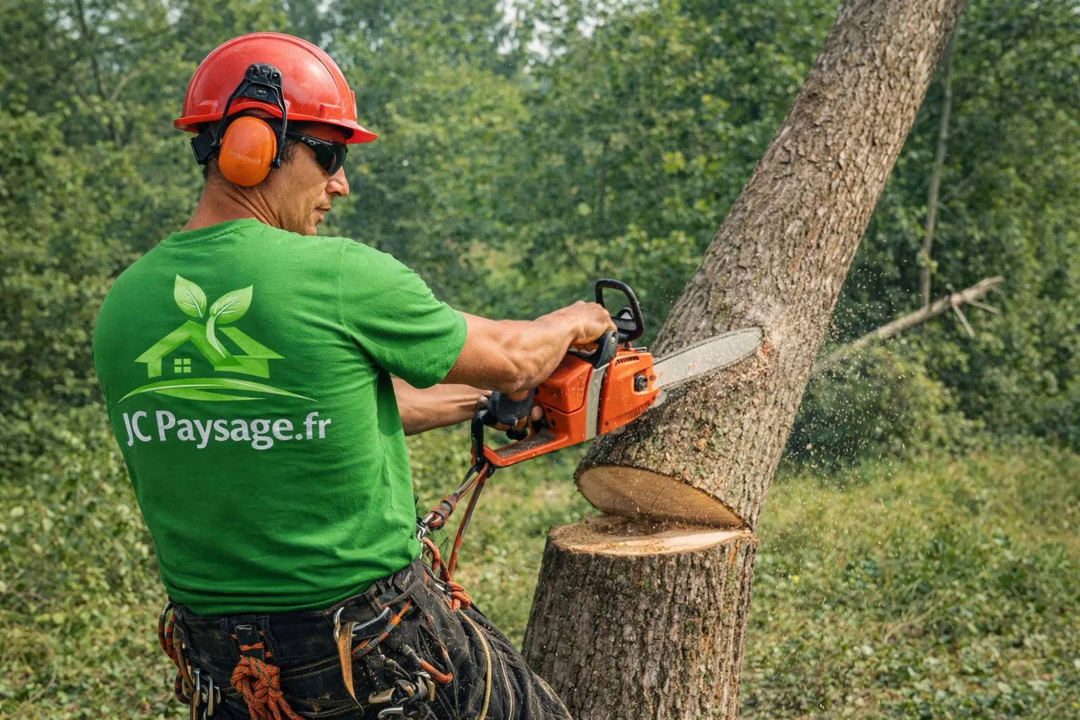 Abattage d’arbres à Hénin-Beaumont réalisé par JC Paysage